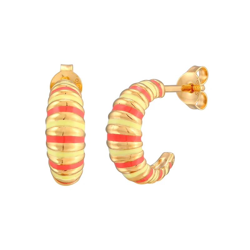 Creolen | Emaille (Orange)