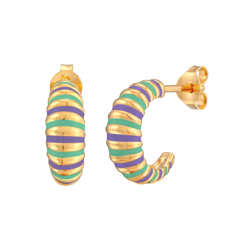 Creolen | Emaille (Orange)