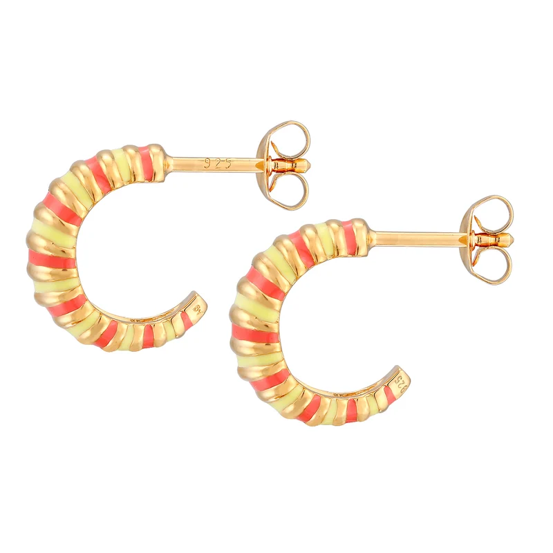 Creolen | Emaille (Orange)