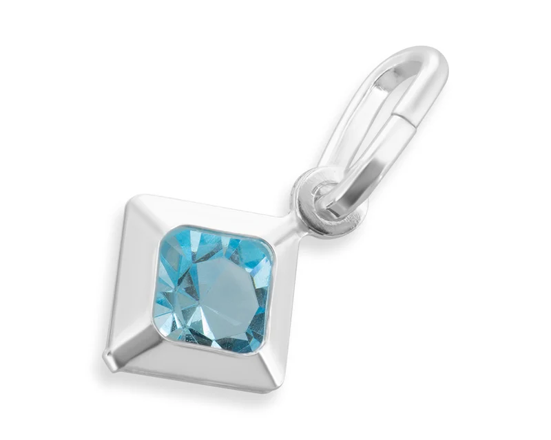ANHÄNGER KRISTALL BLAU FÜR JUNGS, SILBERSCHMUCK ONLINE