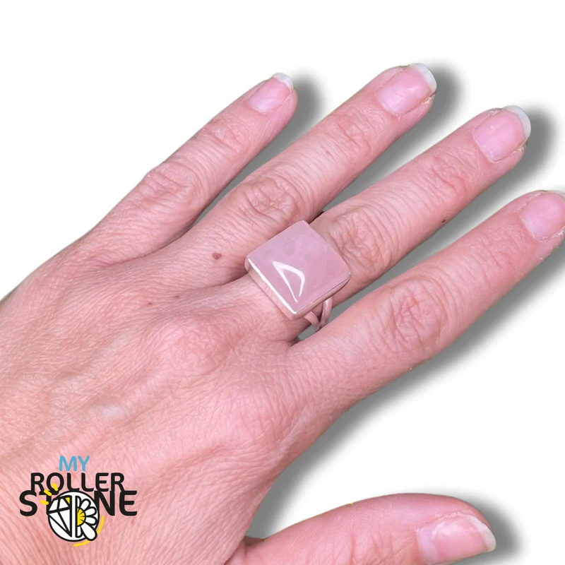 Rosenquarzring #33