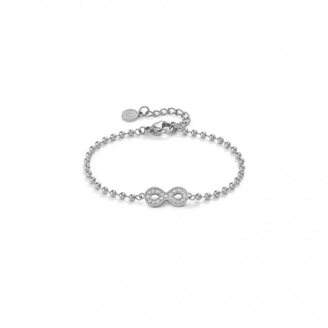Soffio D'amore Infinite Bracelet in Silver with CZ