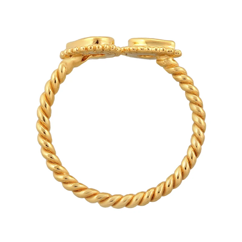 Ring Tropfen Gedreht | Zirkonia (Weiß)