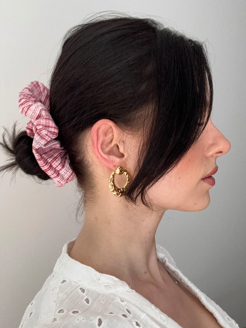 Sweet Lace Red Scrunchie