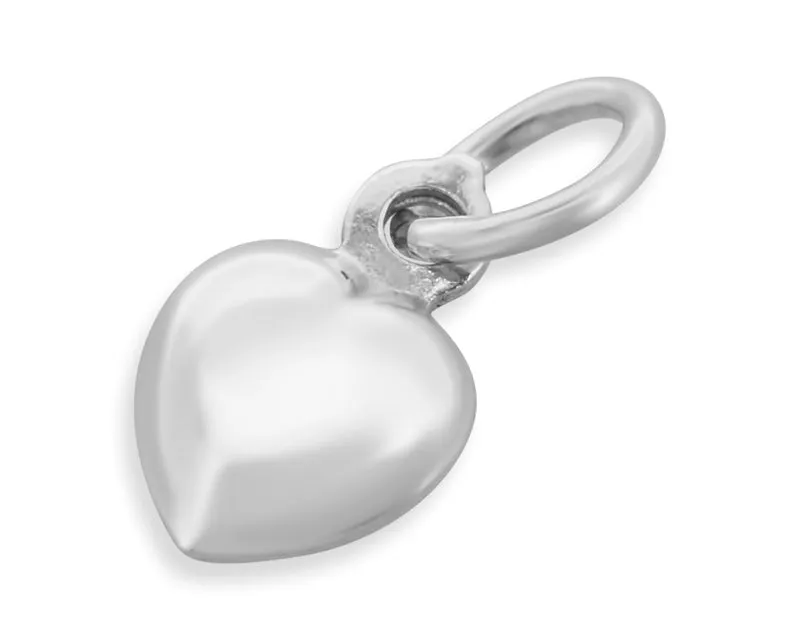 HERZ ANHÄNGER 925 SILBER, 3D HERZ KETTENANHÄNGER, SILBERSCHMUCK