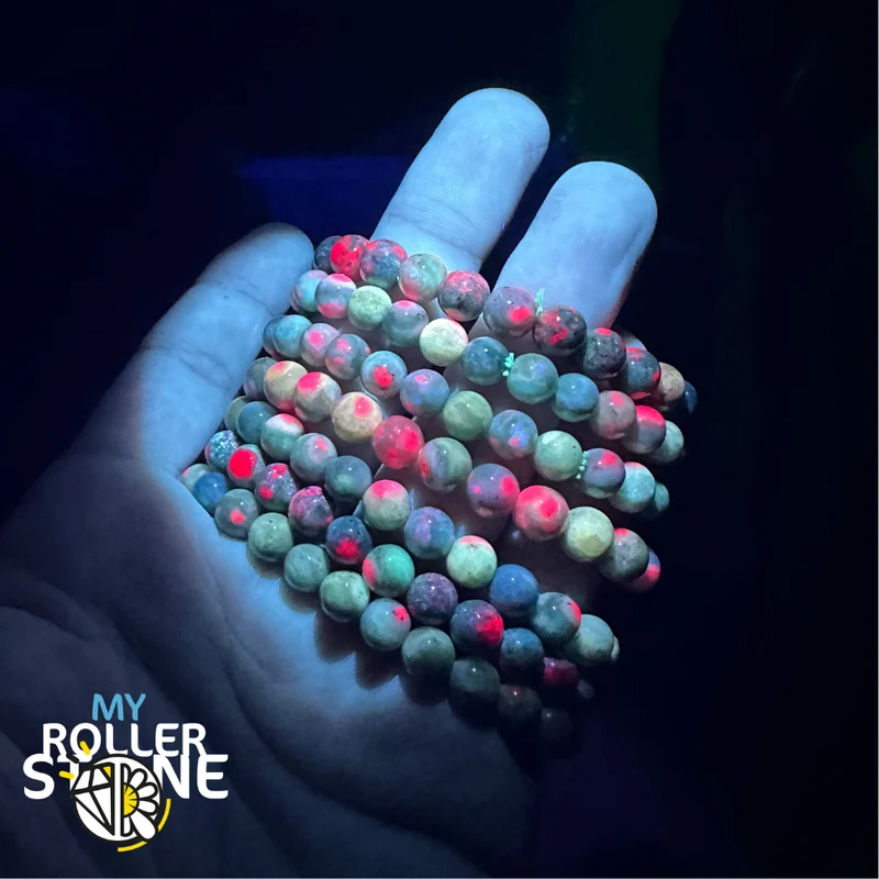 Rubin-Zoisit-Armband 5A