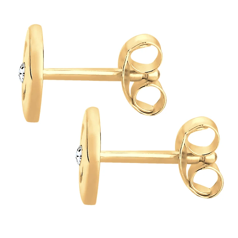 Ohrstecker Spirale | Mit Kristallen von Swarovski® (Weiß)