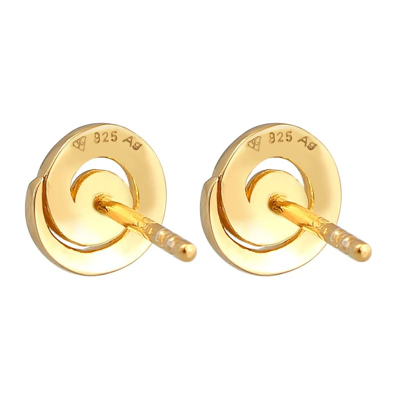Ohrstecker Spirale | Mit Kristallen von Swarovski® (Weiß)