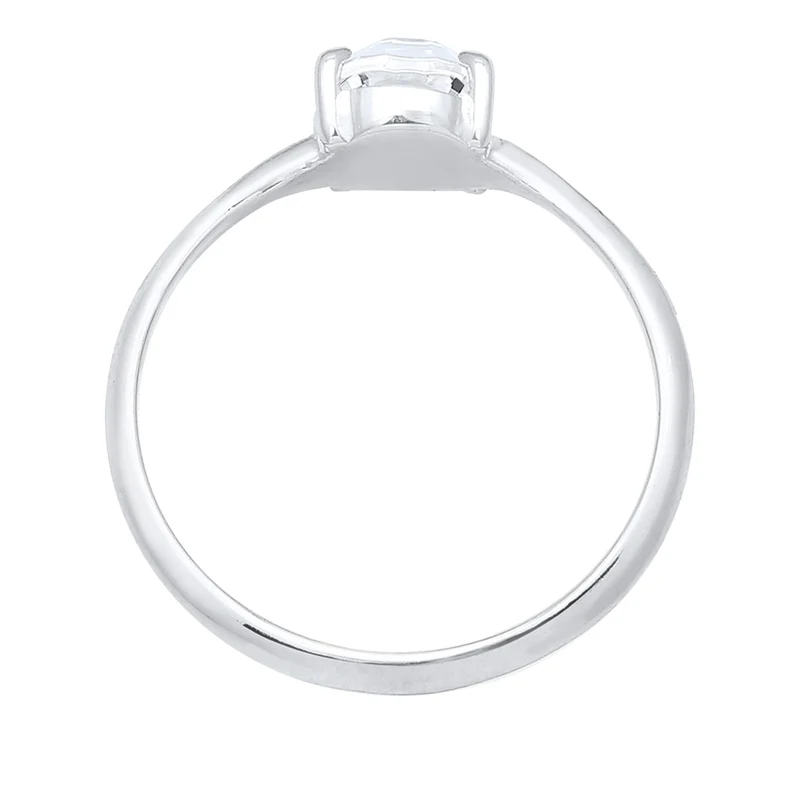 Solitär-Ring | Kristall ( Weiß )