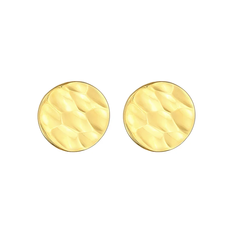 Ohrstecker Plättchen gehämmert