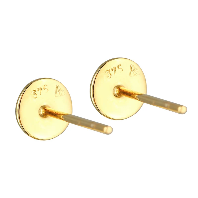 Ohrstecker Plättchen gehämmert