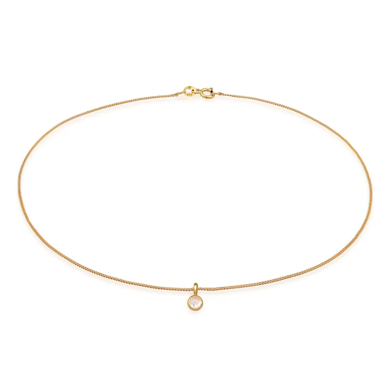 Choker Anhänger | Mondstein (Weiß)