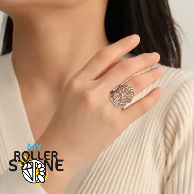 Verstellbarer Vegvisir-Ring
