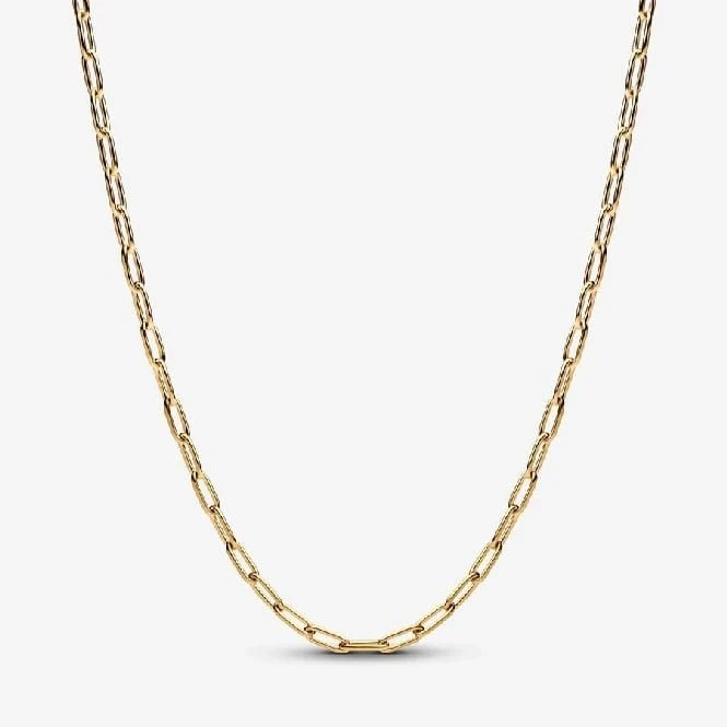 ME Gold Elongated Link Chain Necklace, 70cm