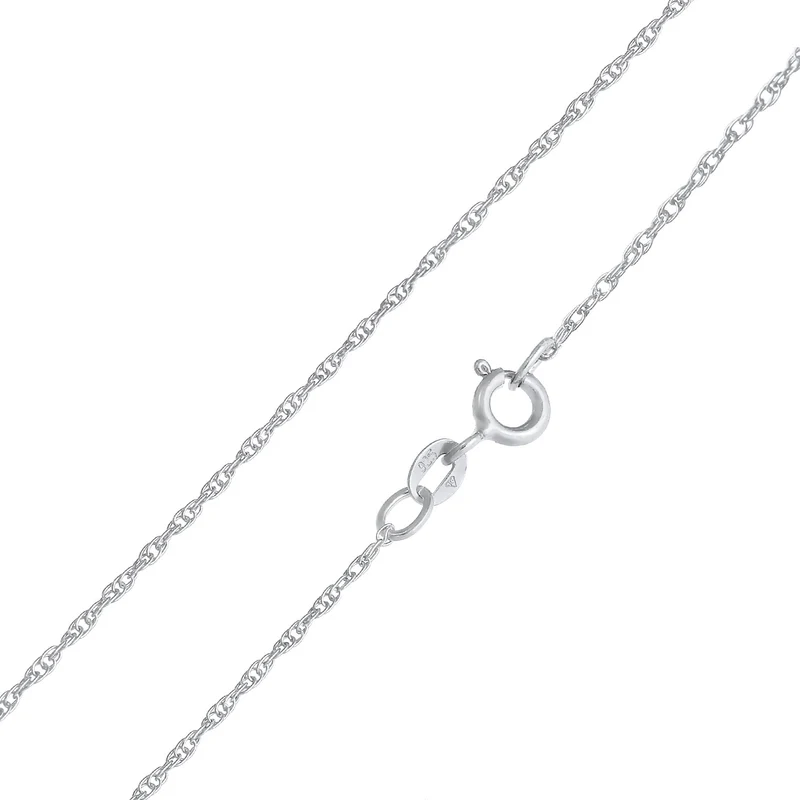 Halskette Plättchen Sonne | Synthetischer Opal (Weiß)