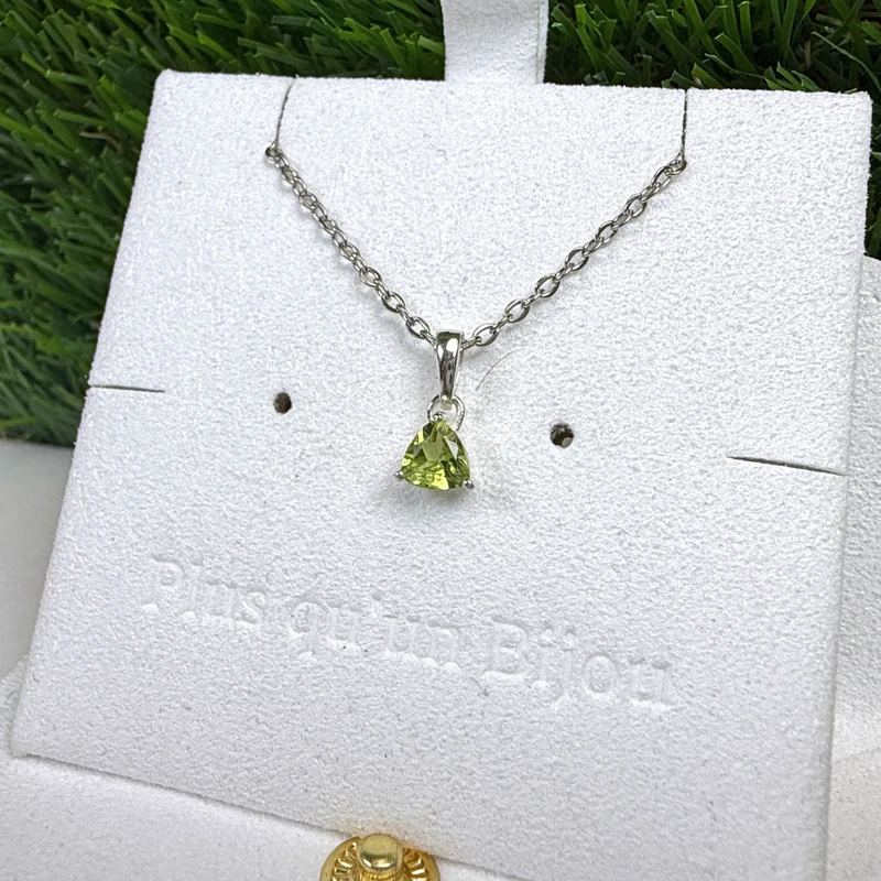 Trillon Peridot Solitär-Anhänger