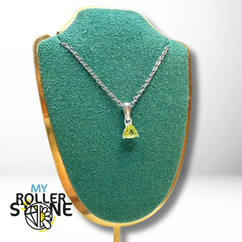 Trillon Peridot Solitär-Anhänger