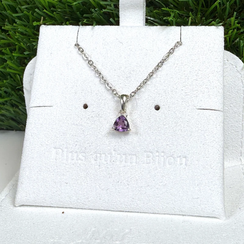 Trillon-Amethyst-Solitär-Anhänger
