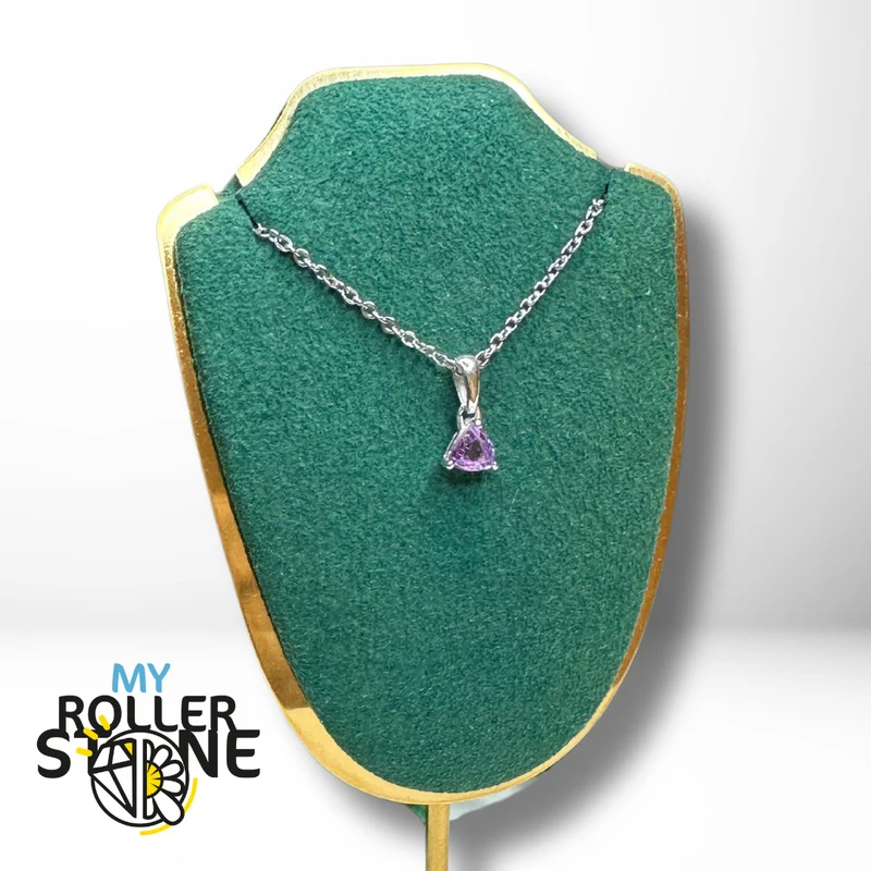 Trillon-Amethyst-Solitär-Anhänger
