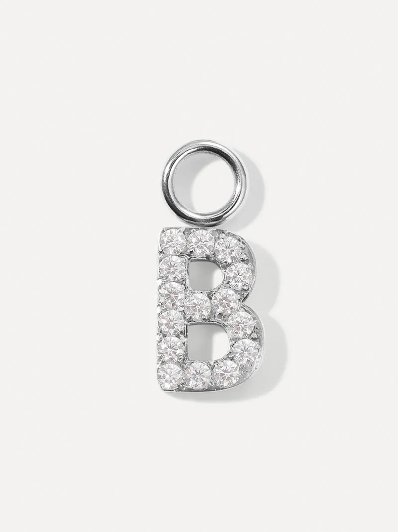 Dazzling Letter Ohrring-Charms