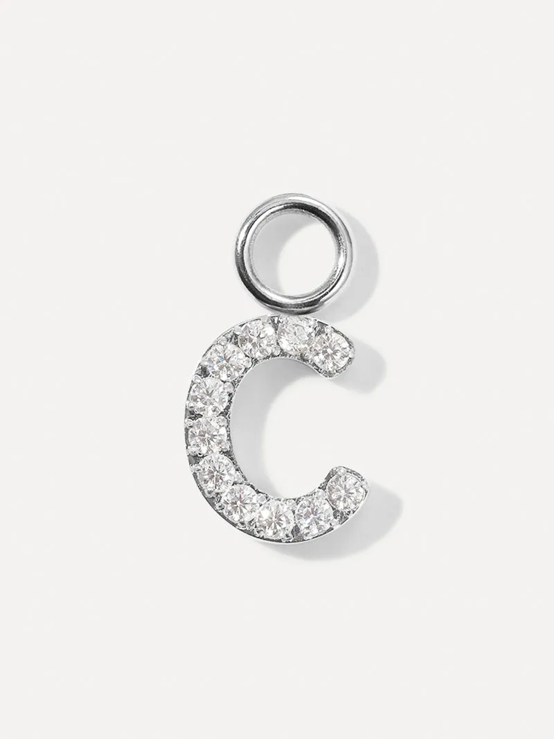 Dazzling Letter Ohrring-Charms