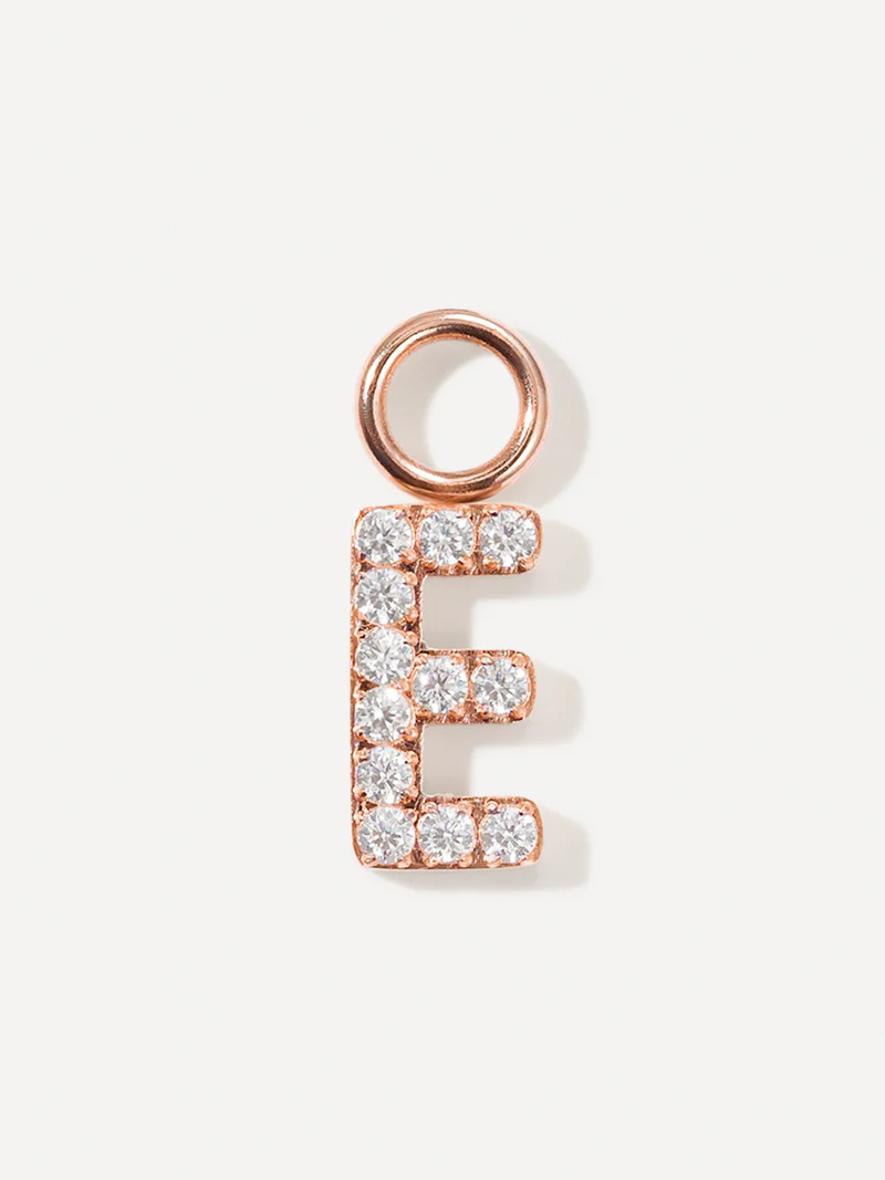 Dazzling Letter Ohrring-Charms