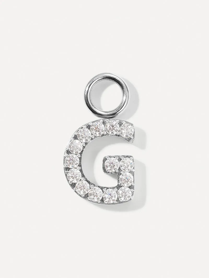 Dazzling Letter Ohrring-Charms
