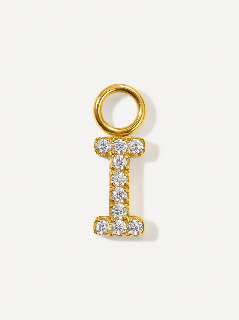 Dazzling Letter Ohrring-Charms