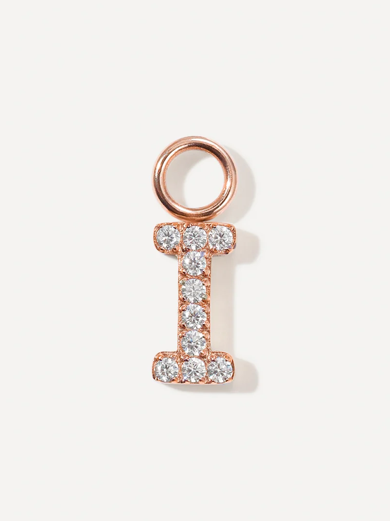Dazzling Letter Ohrring-Charms