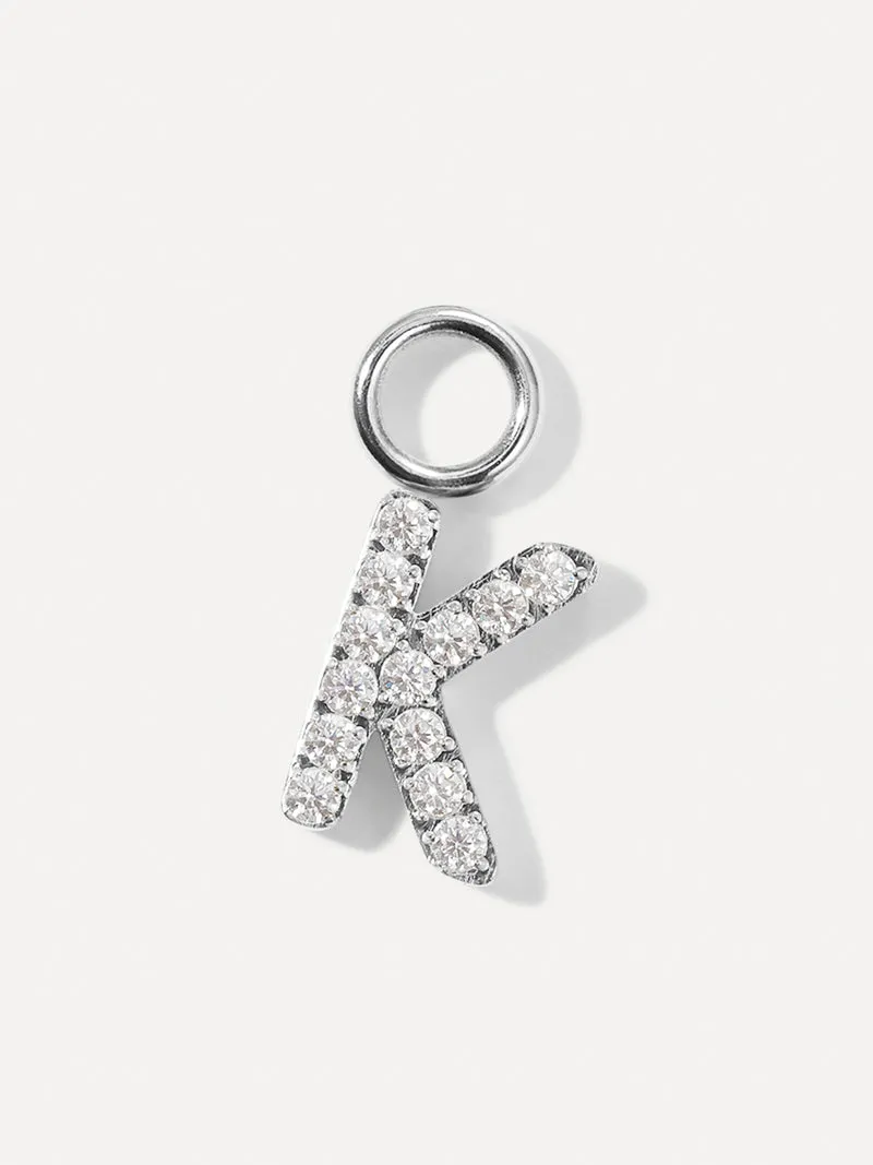 Dazzling Letter Ohrring-Charms