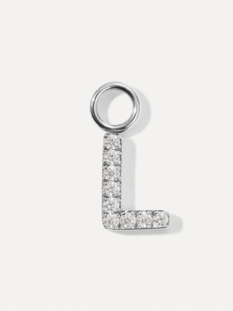 Dazzling Letter Ohrring-Charms
