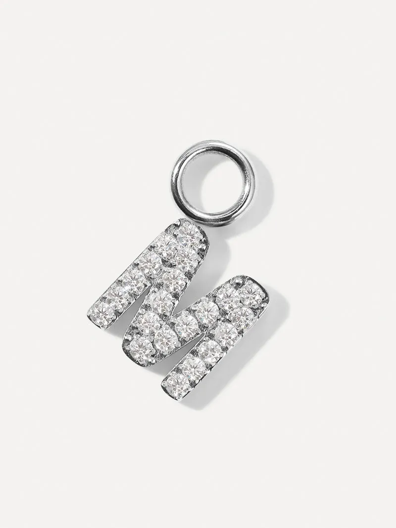 Dazzling Letter Ohrring-Charms