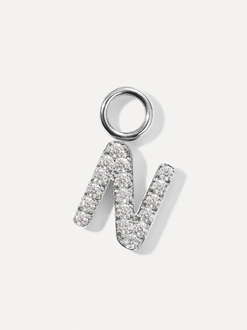 Dazzling Letter Ohrring-Charms