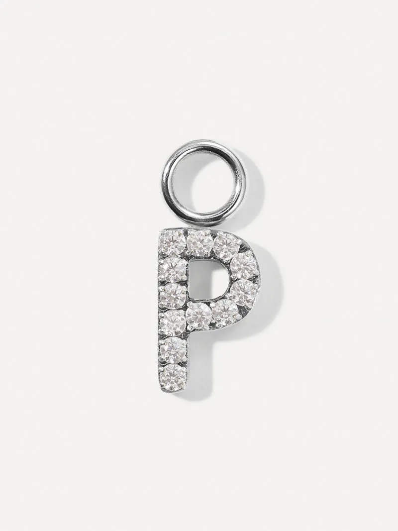 Dazzling Letter Ohrring-Charms