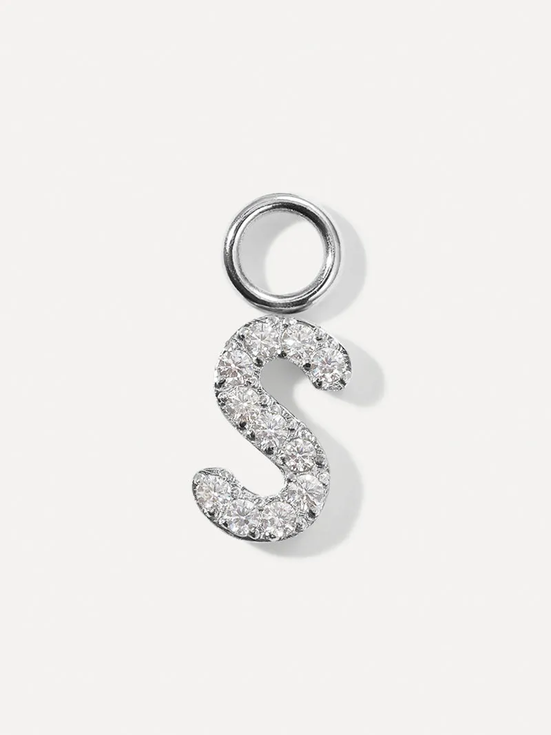 Dazzling Letter Ohrring-Charms