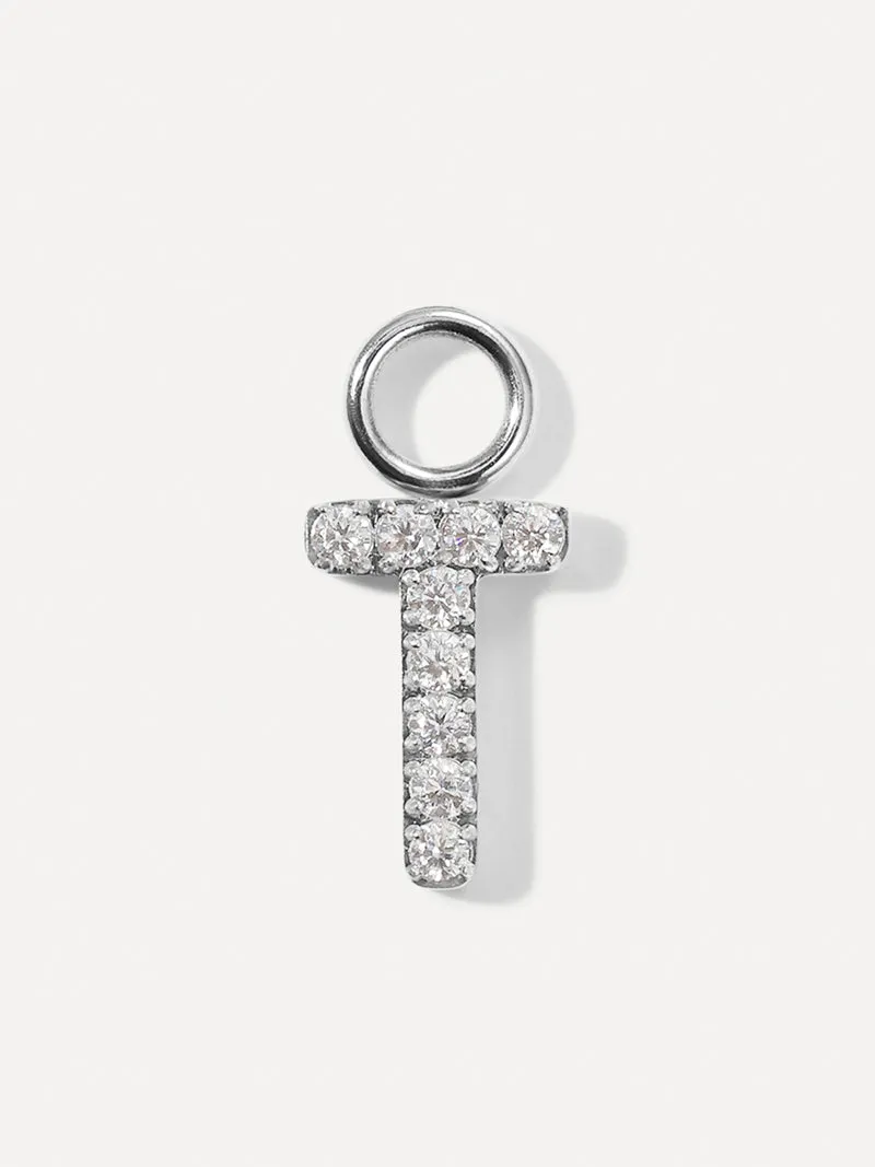 Dazzling Letter Ohrring-Charms