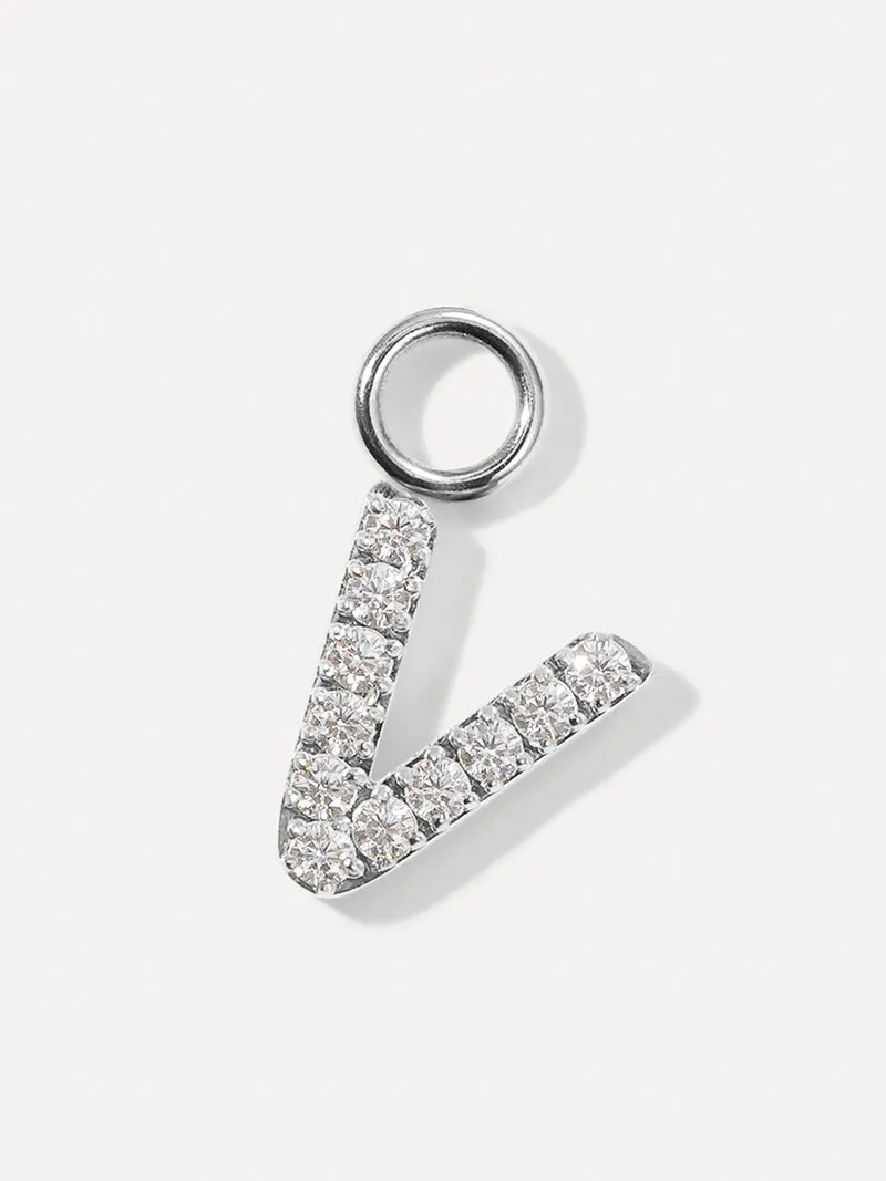 Dazzling Letter Ohrring-Charms