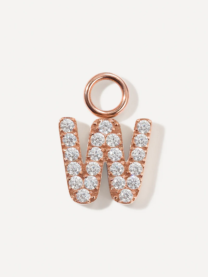 Dazzling Letter Ohrring-Charms