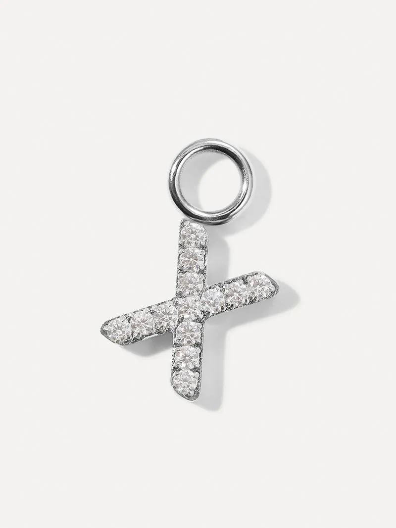 Dazzling Letter Ohrring-Charms