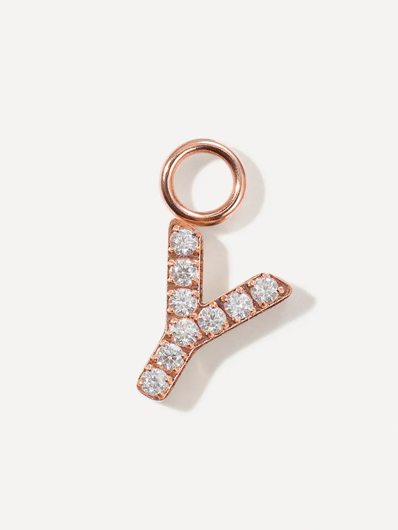Dazzling Letter Ohrring-Charms