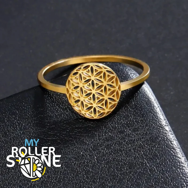 Vintage Blume des Lebens Ring