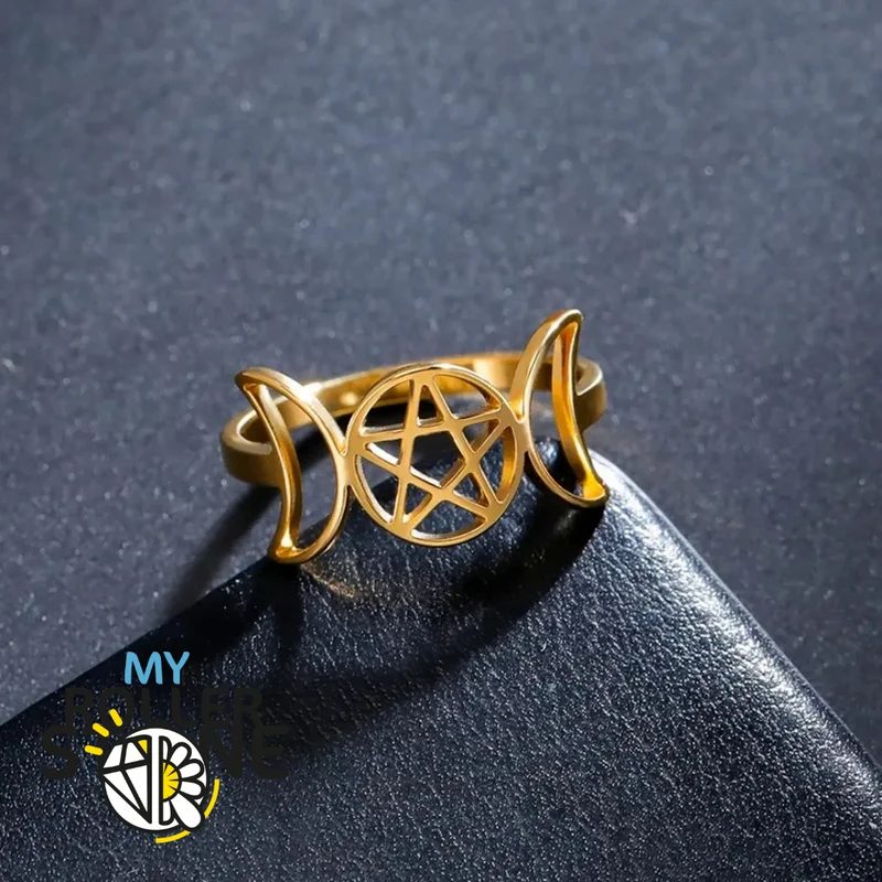 Pentagramm und Mondring