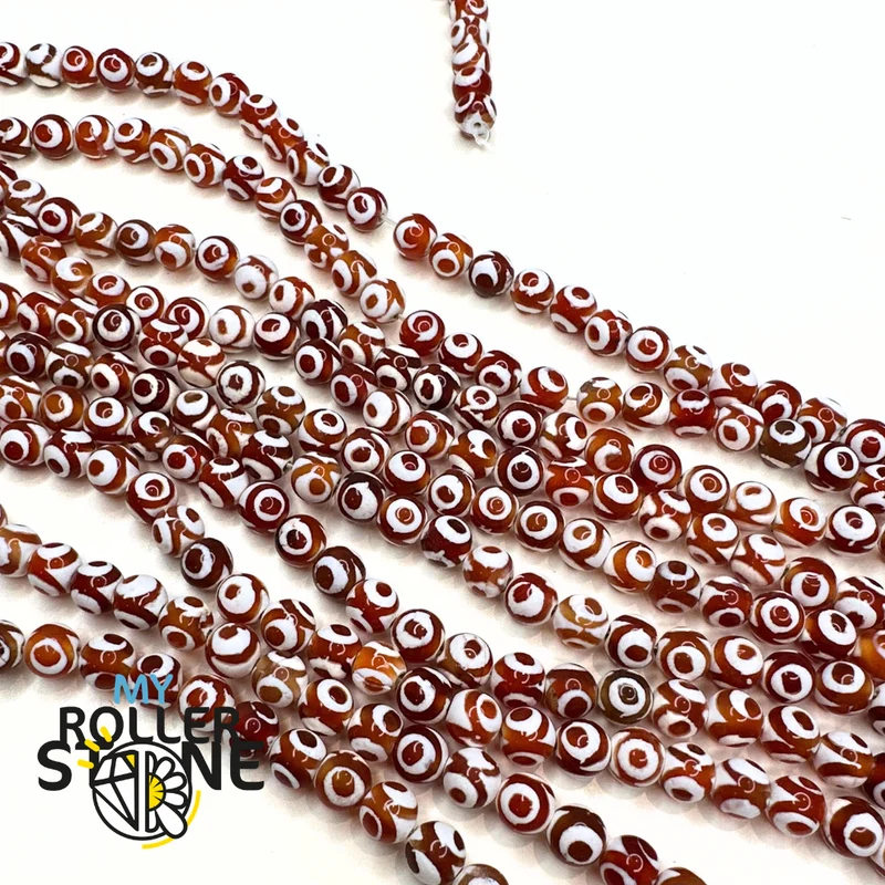 Tibetische Achatperle Rotes Auge