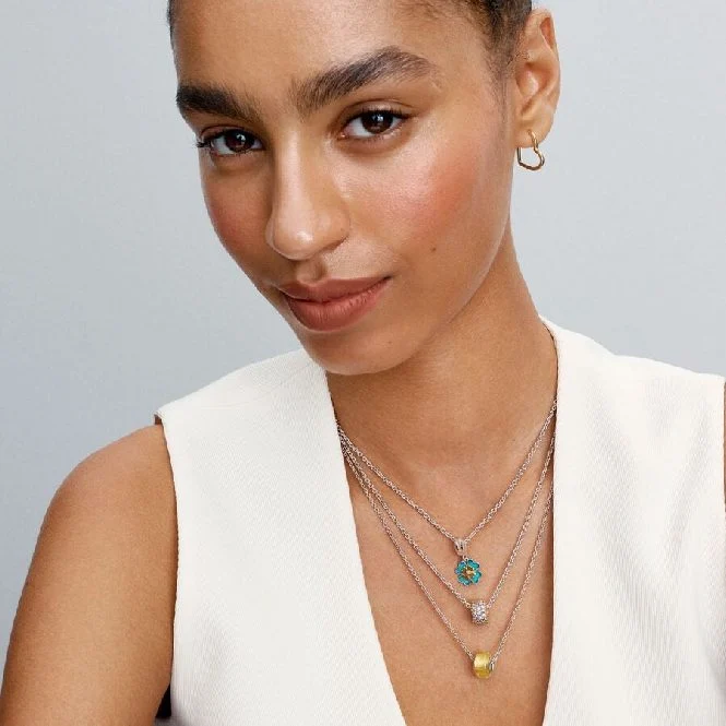 Spinnable Four Leaf Clover Lab-Grown Diamond Dangle Charms