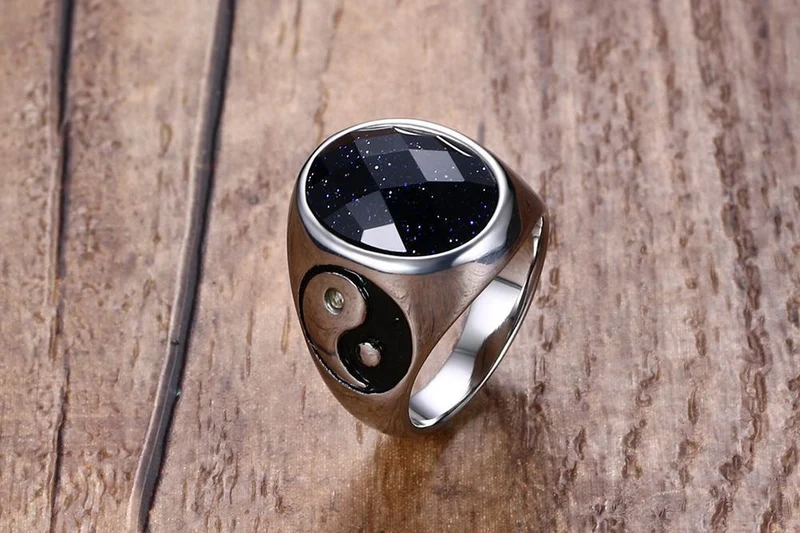 Modischer Vintage-Siegelring für Herren