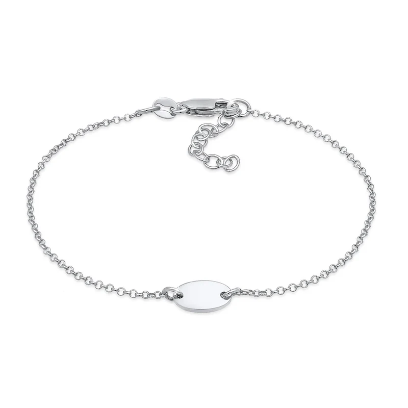 Armband Plättchen Oval