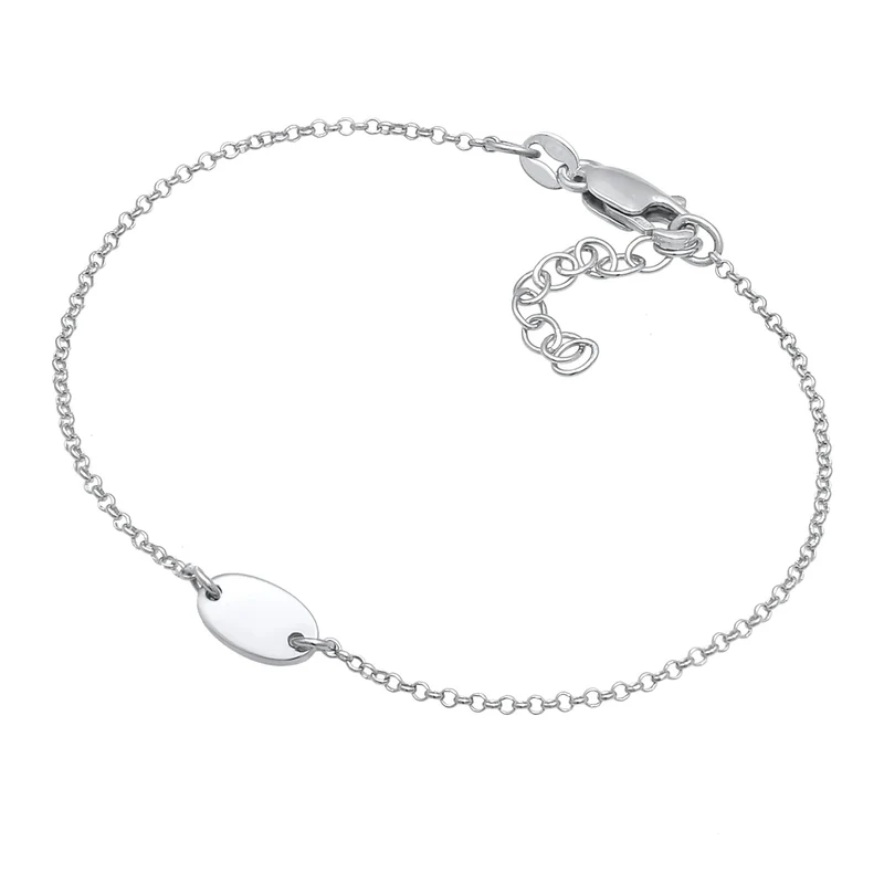 Armband Plättchen Oval