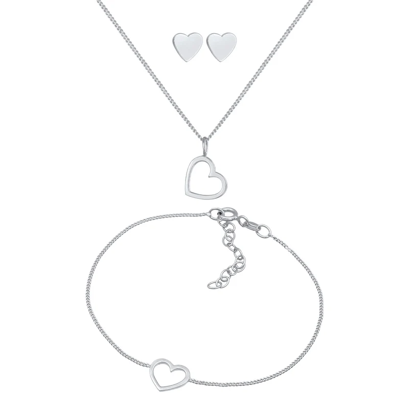 Schmuckset Herz Cut Out