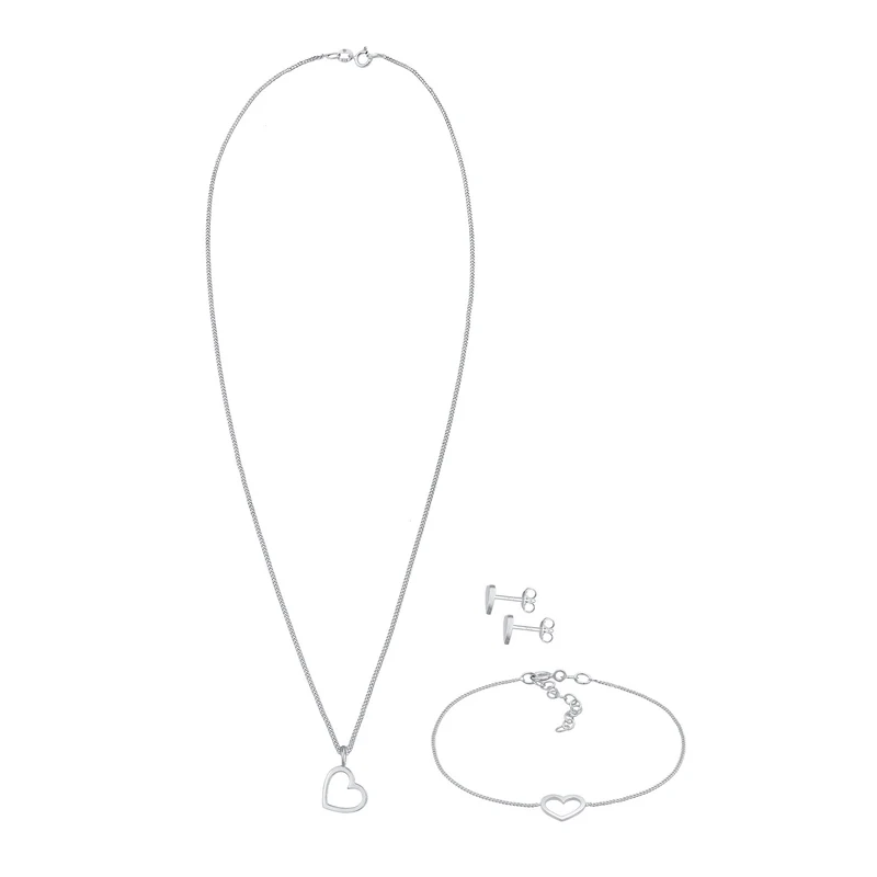 Schmuckset Herz Cut Out