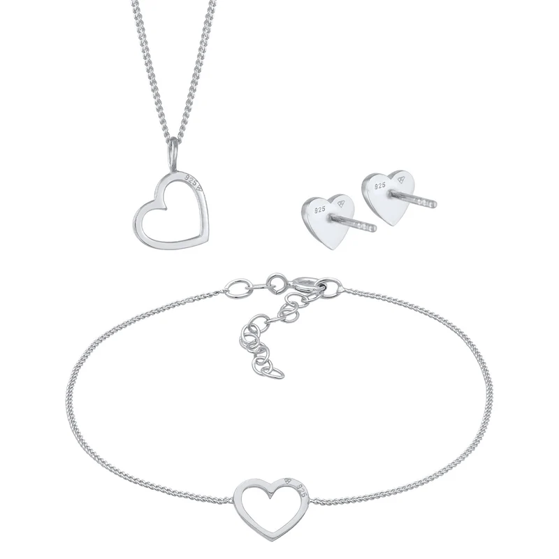 Schmuckset Herz Cut Out